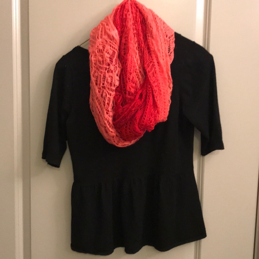 Open weave infinity scarf